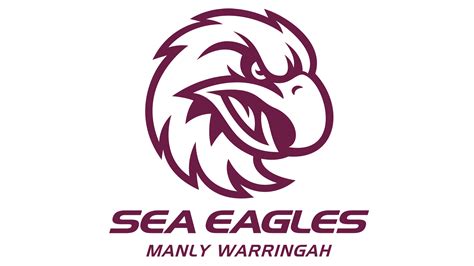 manly sea eagles logo black and white